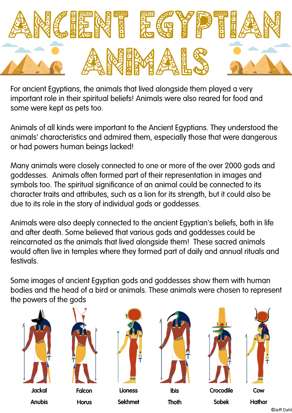 For Ancient Egyptians, the Animals That Lived Alongside