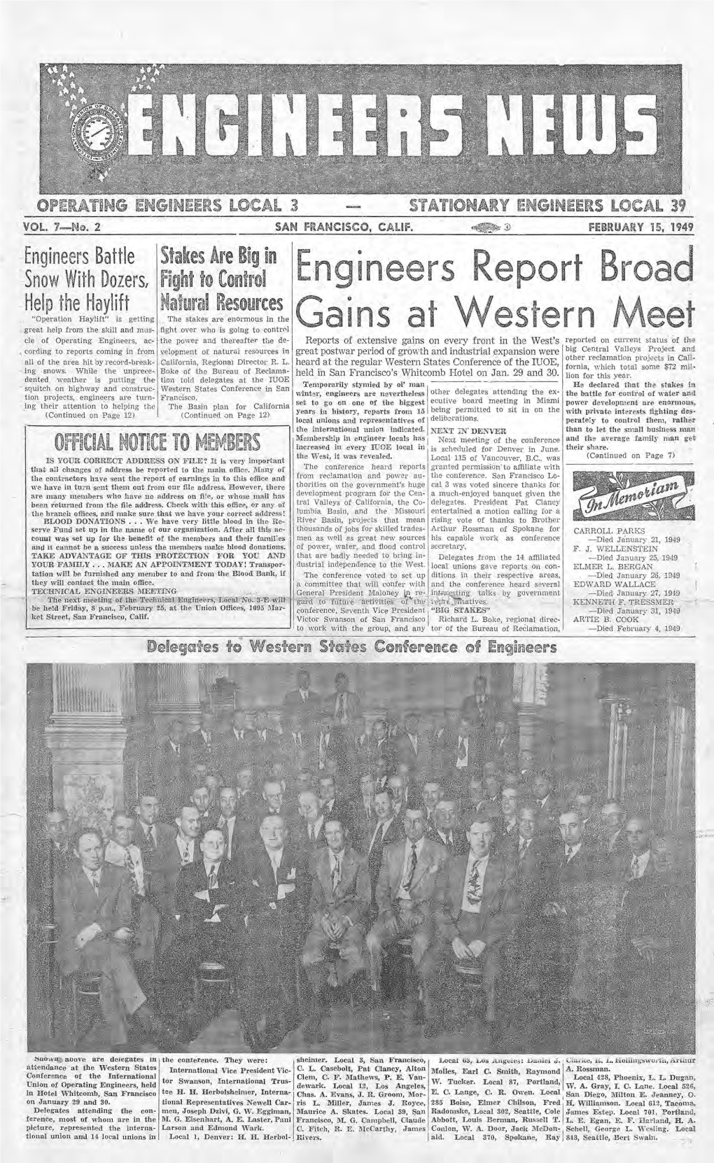 1949 February Engineers News