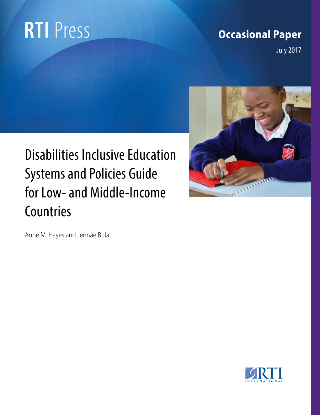 Disabilities Inclusive Education Systems and Policies Guide for Low- and Middle-Income Countries