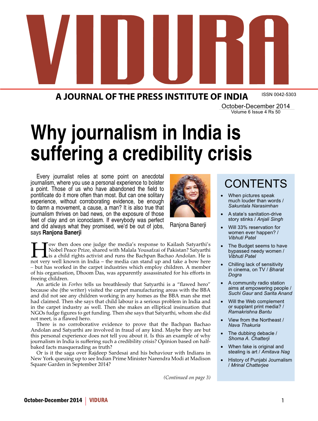 Why Journalism in India Is Suffering a Credibility Crisis