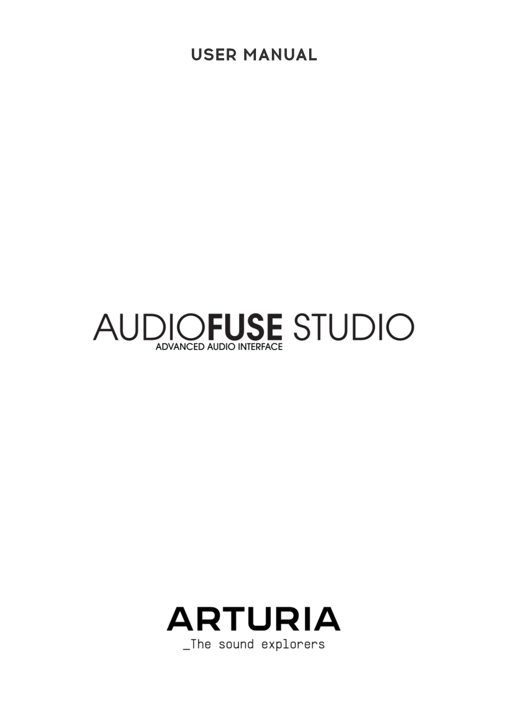 User Manual Audiofuse Studio - Audiofuse Studio 3 1.1.3