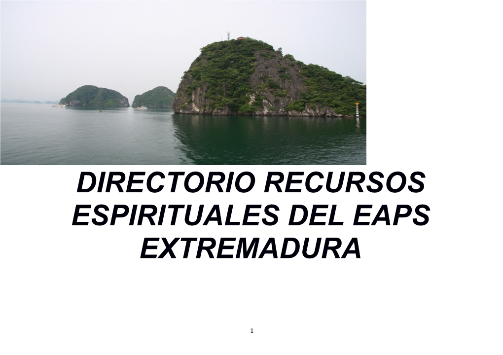 Directorio Recursos Espirituales Del Eaps Extremadura