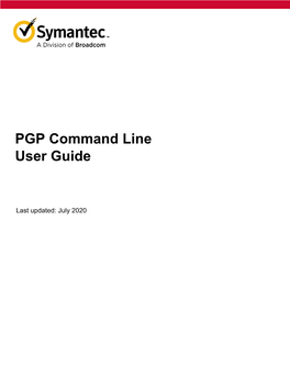 PGP Command Line User Guide