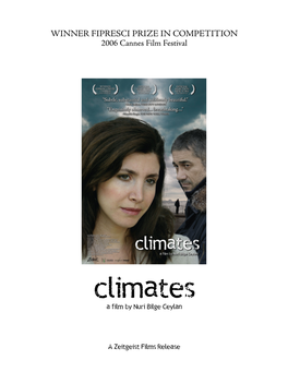 Climates a Film by Nuri Bilge Ceylan