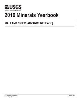 The Mineral Industry of Mali and Niger in 2016