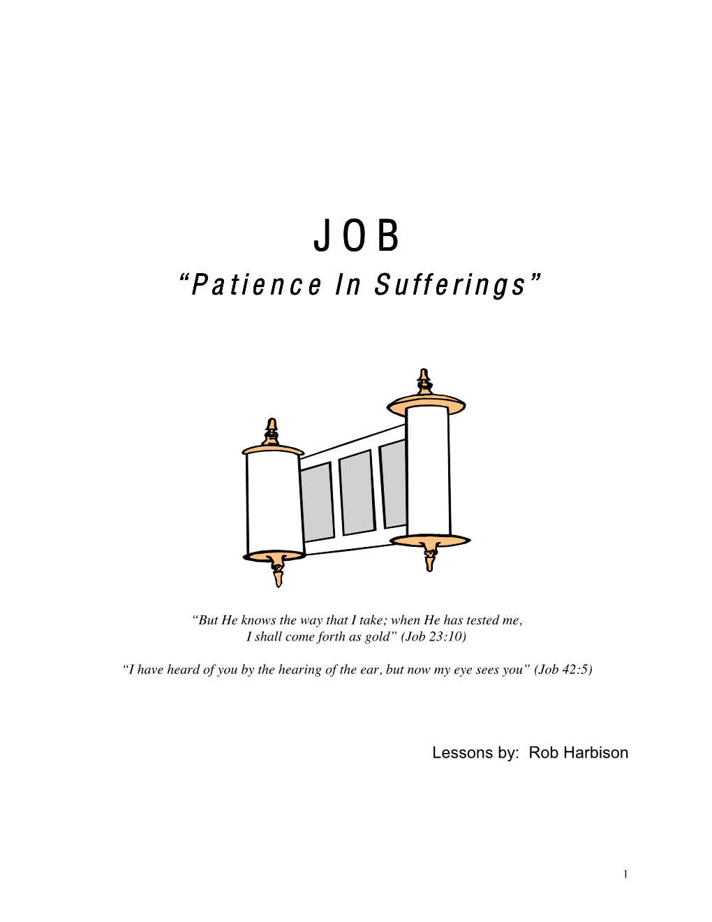 Job: Patience in Sufferings