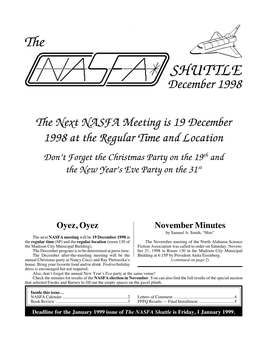 SHUTTLE December 1998