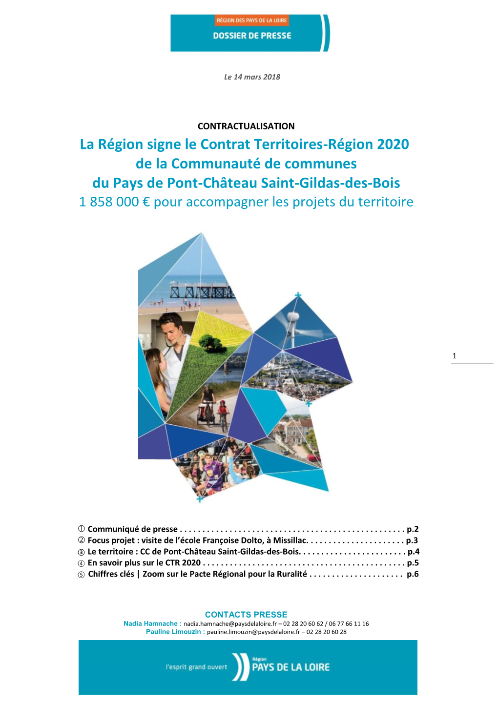 La Région Signe Le Contrat Territoires-Région 2020 De La