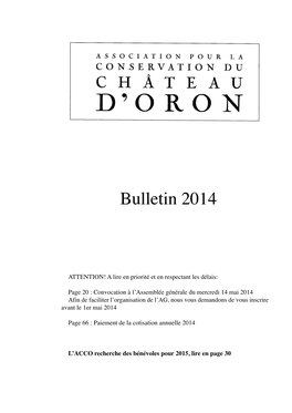 Bulletin 2014