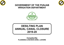 Government of the Punjab Irrigation Department