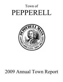 2009 Annual Town Report TABLE of CONTENTS
