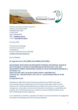 1 Sunshine Coast Environment Council Inc. 3