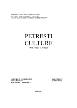 Petreşti Culture