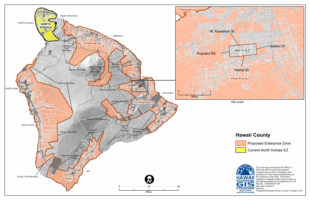 Hawaii County Enterprise Zone Maps