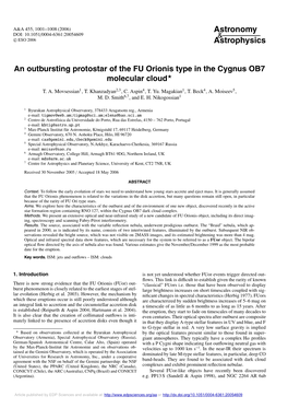 An Outbursting Protostar of the FU Orionis Type in the Cygnus OB7 Molecular Cloud