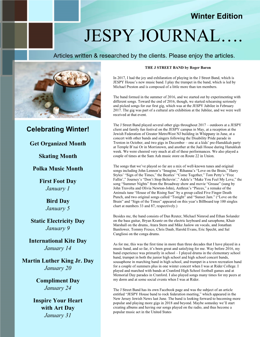 Jespy Journal…