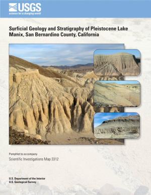 Surficial Geology and Stratigraphy of Pleistocene Lake Manix, San Bernardino County, California