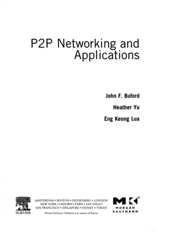 P2P Networking and Applications