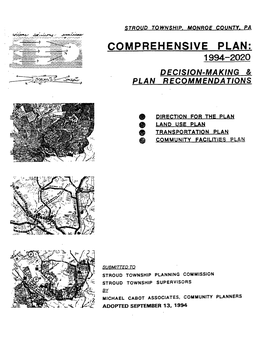Comprehensive Plan: 1994-2Qzq D Ecision=Making Plan Recommendations
