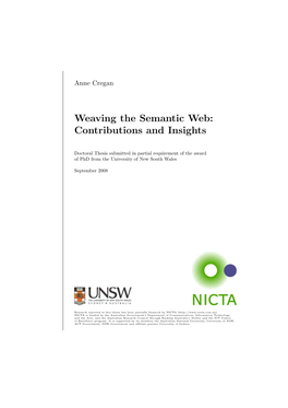 Weaving the Semantic Web: Contributions and Insights