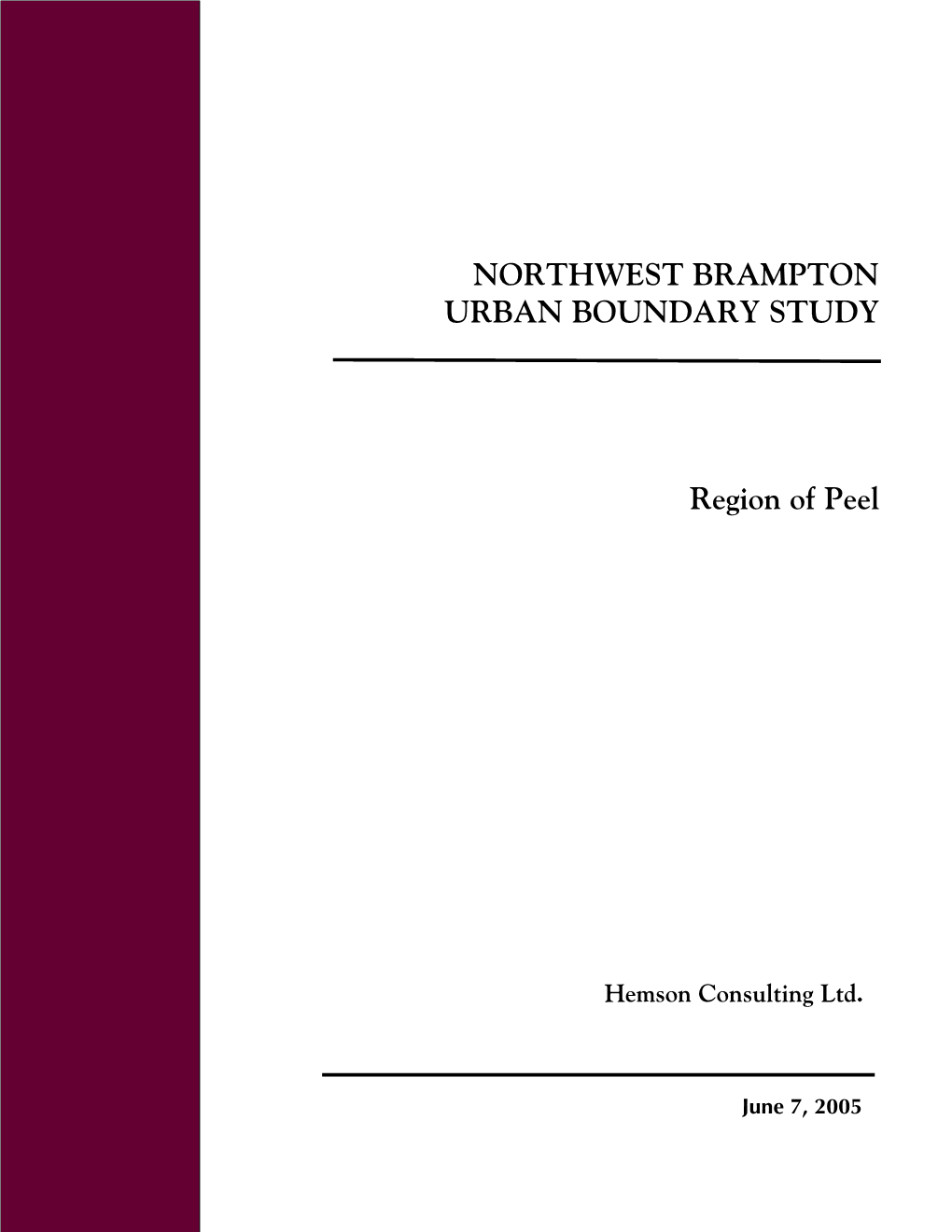 Northwest Brampton Urban Expansion\Peel NW Brampton