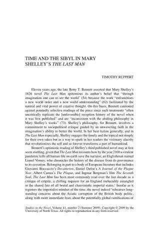 Time and the Sibyl in Mary Shelley's the Last