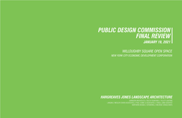 Public Design Commission Conceptual Presentation on Open