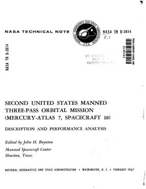(Mercury-Atlas 7, Spacecraft 18) Description and Performance Analysis