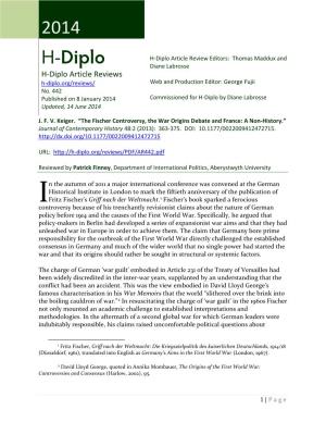 H-Diplo Article Review No