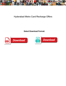 Hyderabad Metro Card Recharge Offers