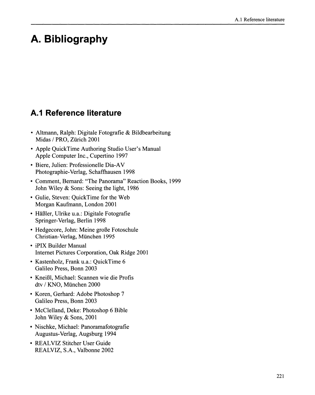 A. Bibliography