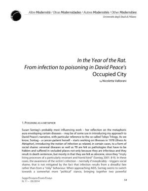 In the Year of the Rat. from Infection to Poisoning in David Peace's Occupied City