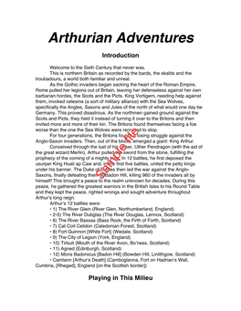 Arthurian Adventures