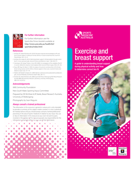 Exercise and Breast Support