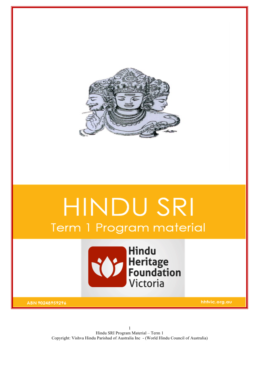 Term 1 Hindu SRI P Material