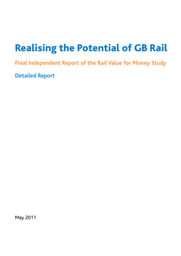 Realising the Potential of GB Rail �