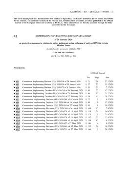 B Commission Implementing Decision (Eu)