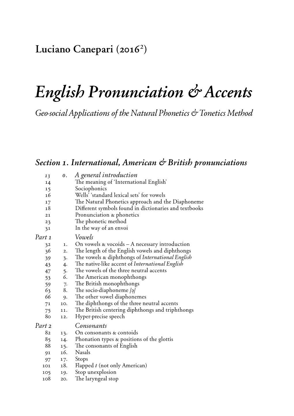 English Pronunciation &C