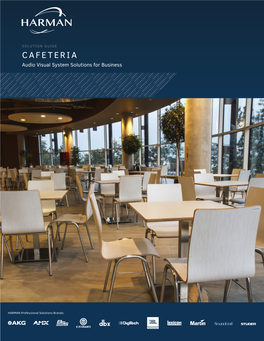 CAFETERIA Audio Visual System Solutions for Business