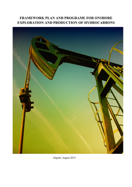 Framework Plan and Programe for Onshore Exploration and Production of Hydrocarbons