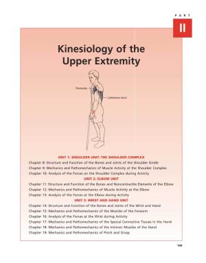 Kinesiology of the Upper Extremity