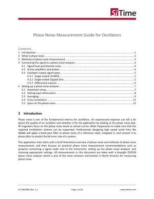 AN10062 Phase Noise Measurement Guide for Oscillators