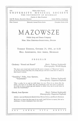 MAZOWSZE Polish Song and Dance Company