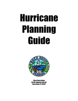 City of Boca Raton Hurricane Planning Guide