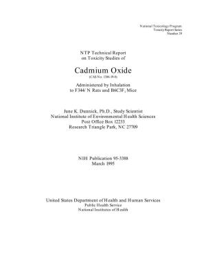 Cadmium Oxide (CAS No