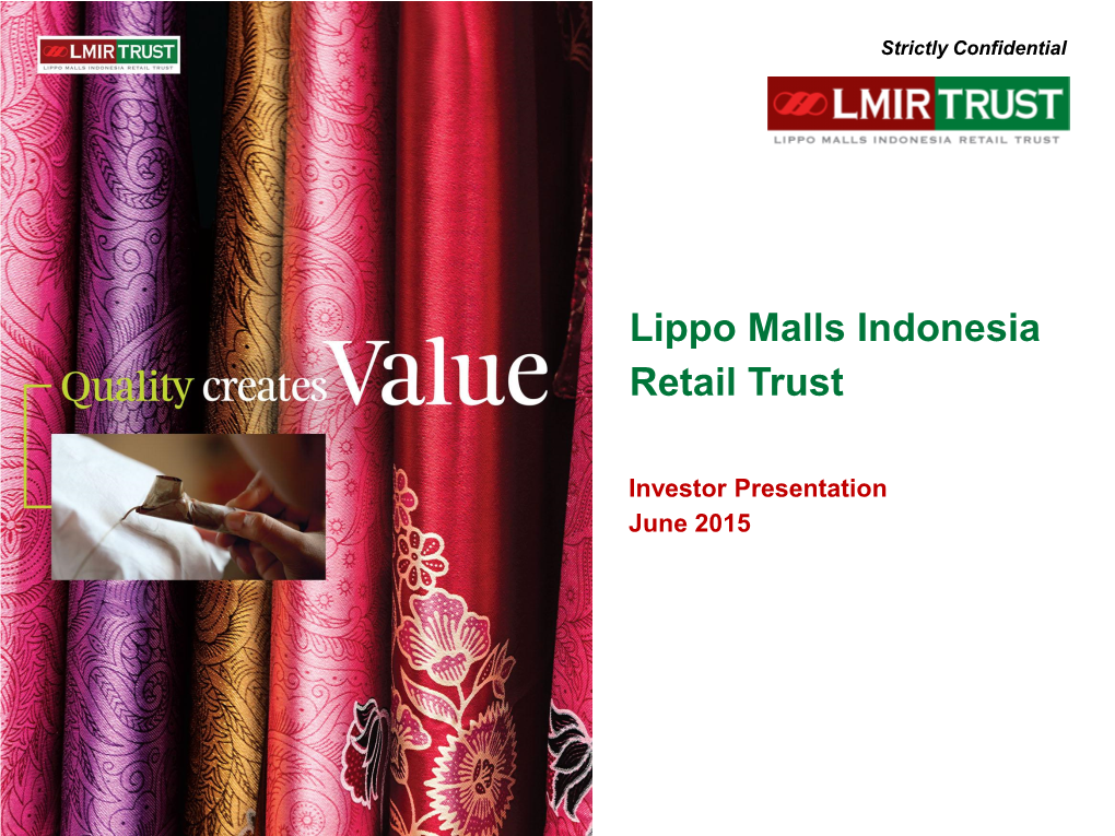 Lippo Malls Indonesia Retail Trust