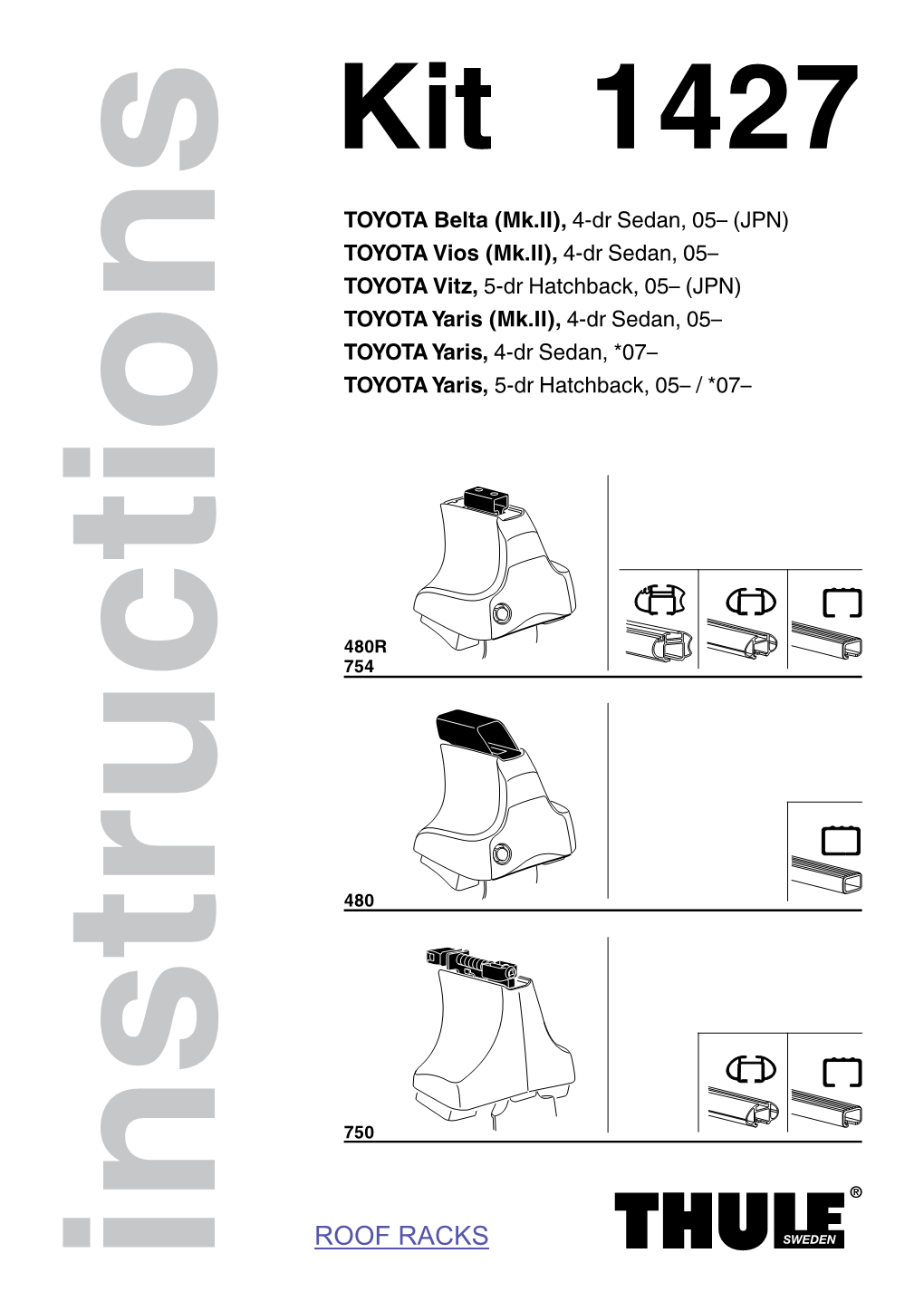 Thule Roof Racks Installation Instructions