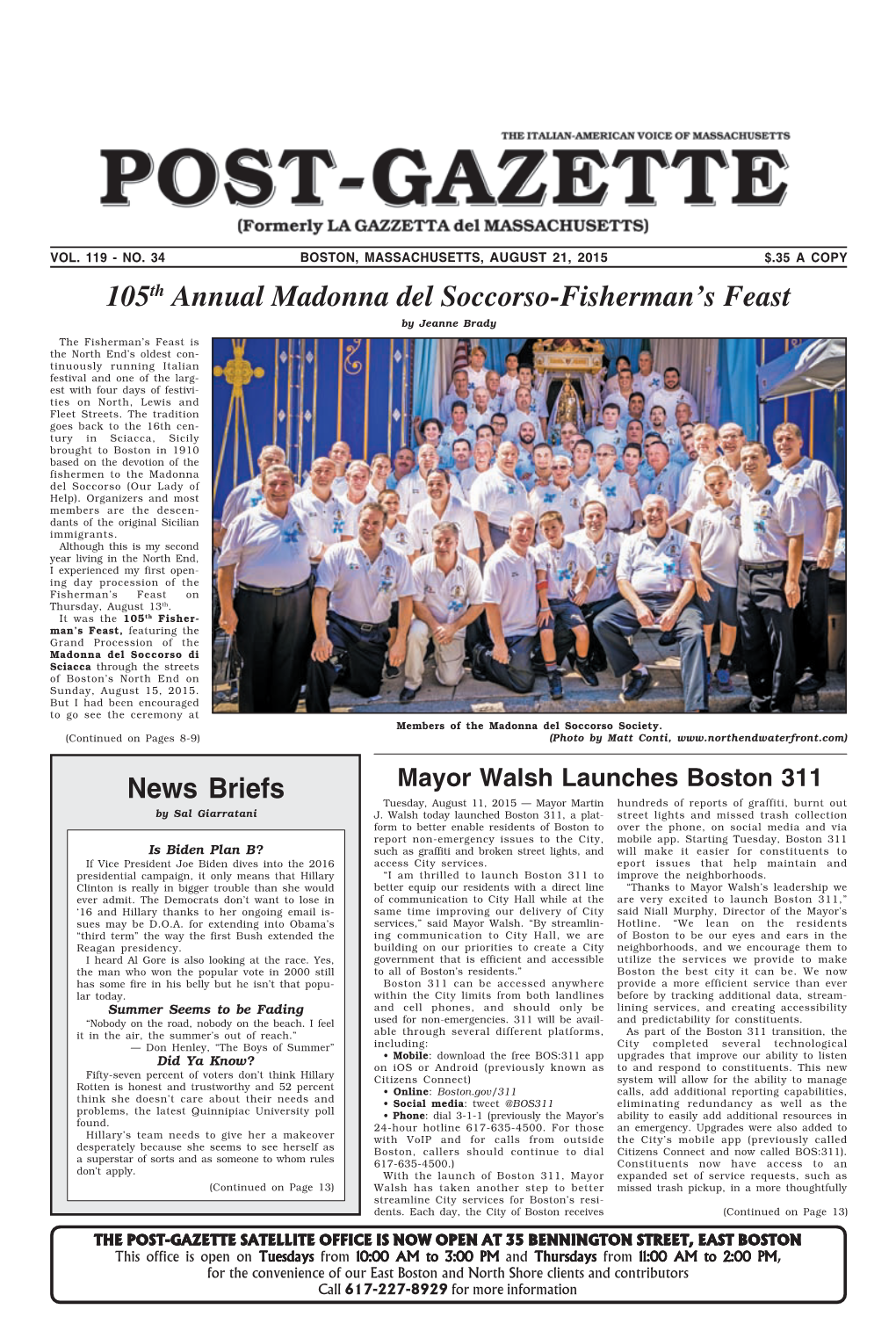 105Th Annual Madonna Del Soccorso-Fisherman's Feast