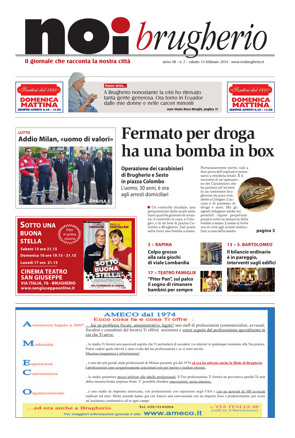 Fermato Per Droga Ha Una Bomba in Box