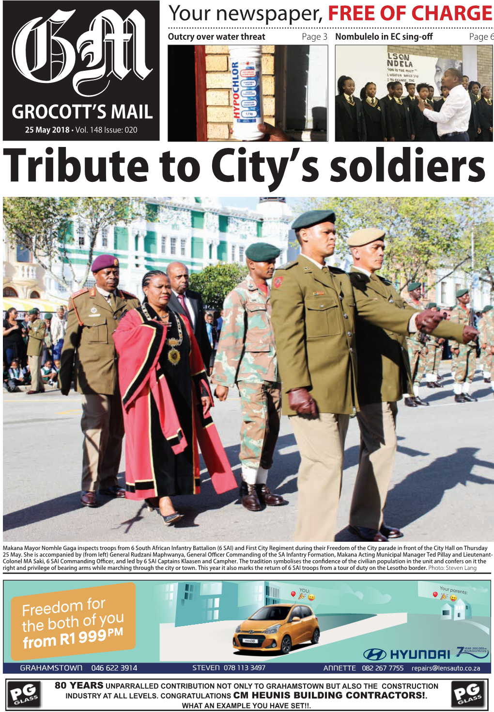 Tribute to City's Soldiers